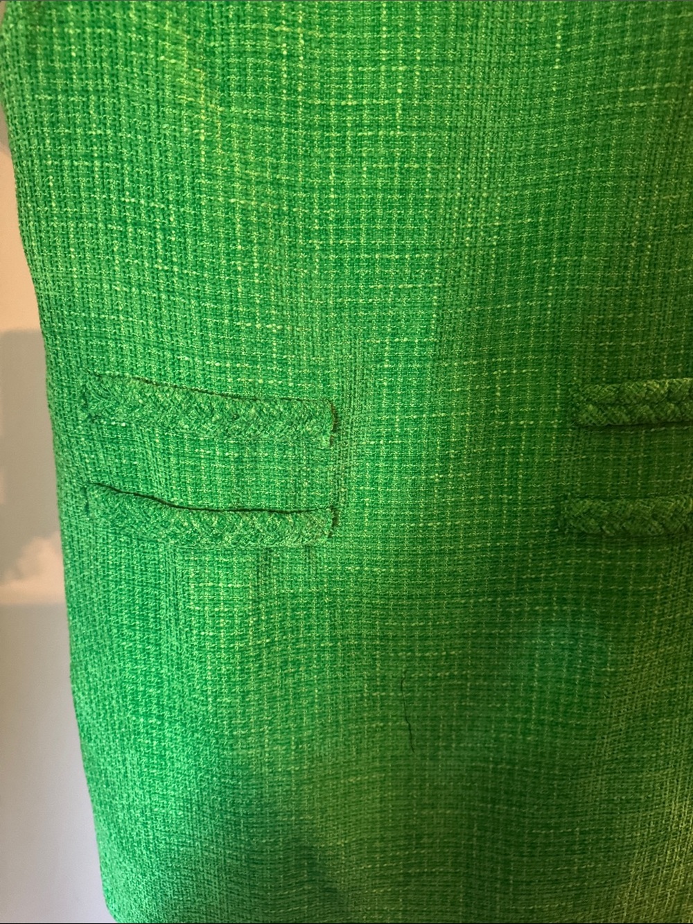 Eliza J Bright Green Tweed Short-Sleeve Dress - Picture 4 of 5